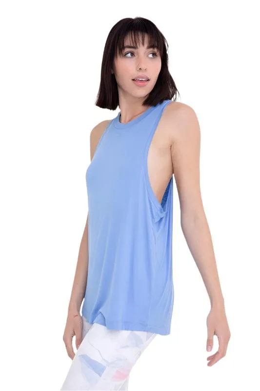 Womens Raw Edge Flow Tank Top