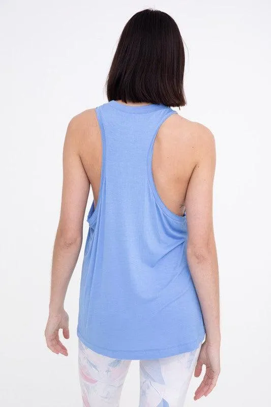 Womens Raw Edge Flow Tank Top