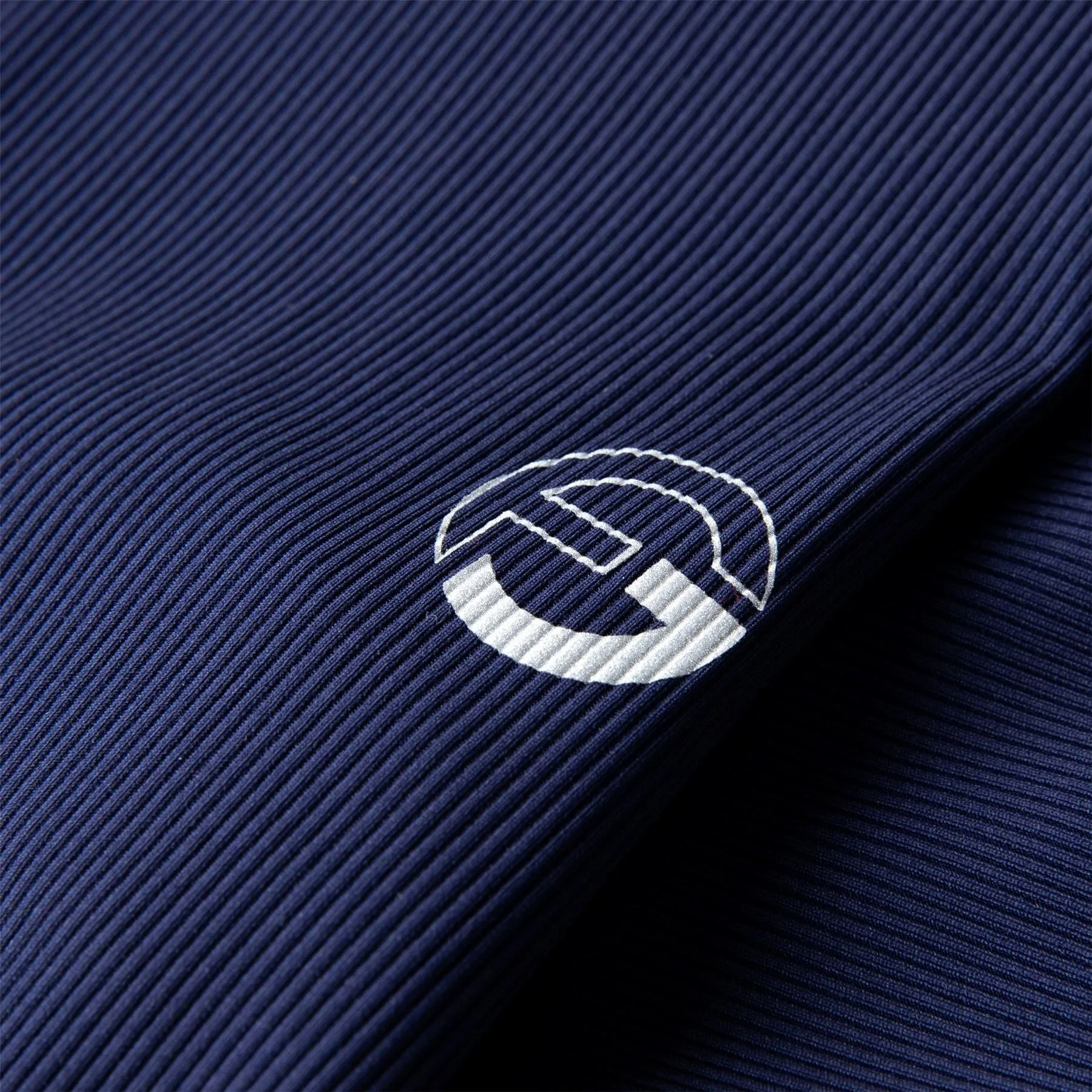 Womens V-neck Sleevless Rib Polo Navy - SS23