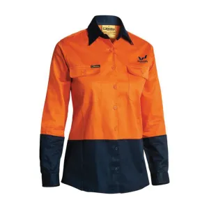 WSC - Ladies Two Tone Hi Vis Drill Shirt - L/S BL6267