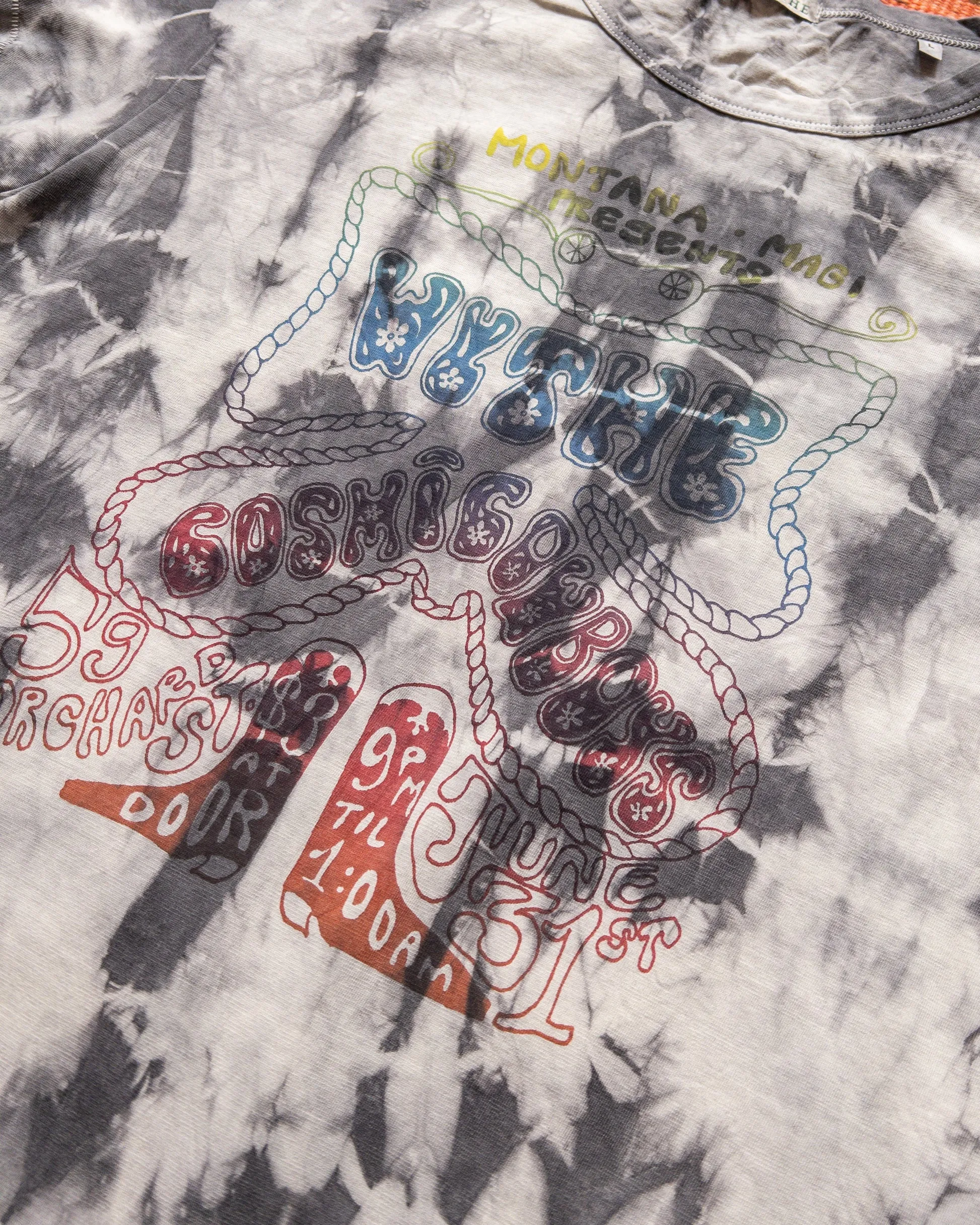 Wythe Shibori Tie-Dye Concert Tee in Taro