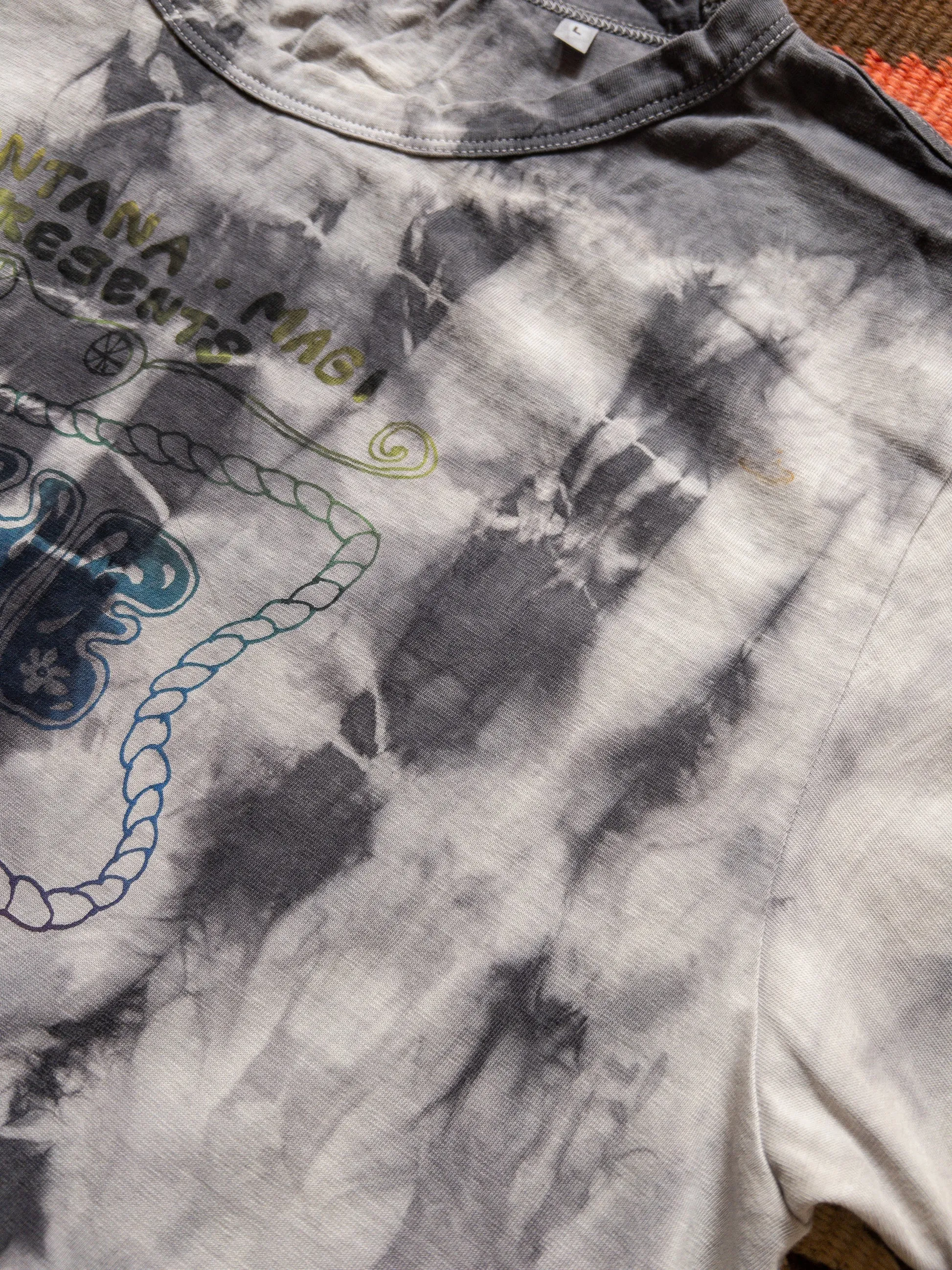 Wythe Shibori Tie-Dye Concert Tee in Taro