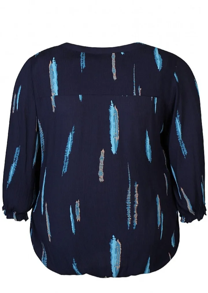 Zhenzi abstract paint effect tops