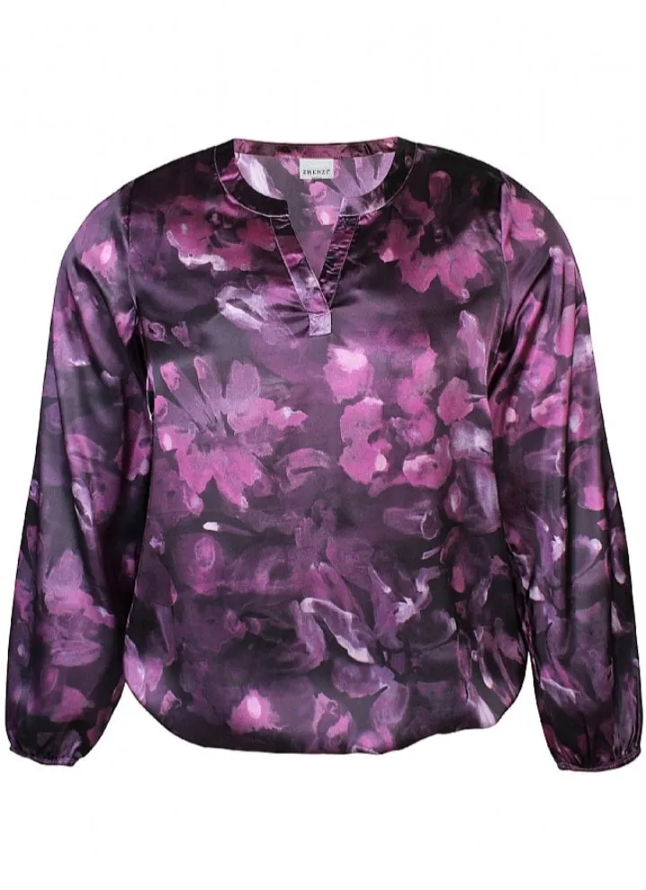 Zhenzi silk effect tops